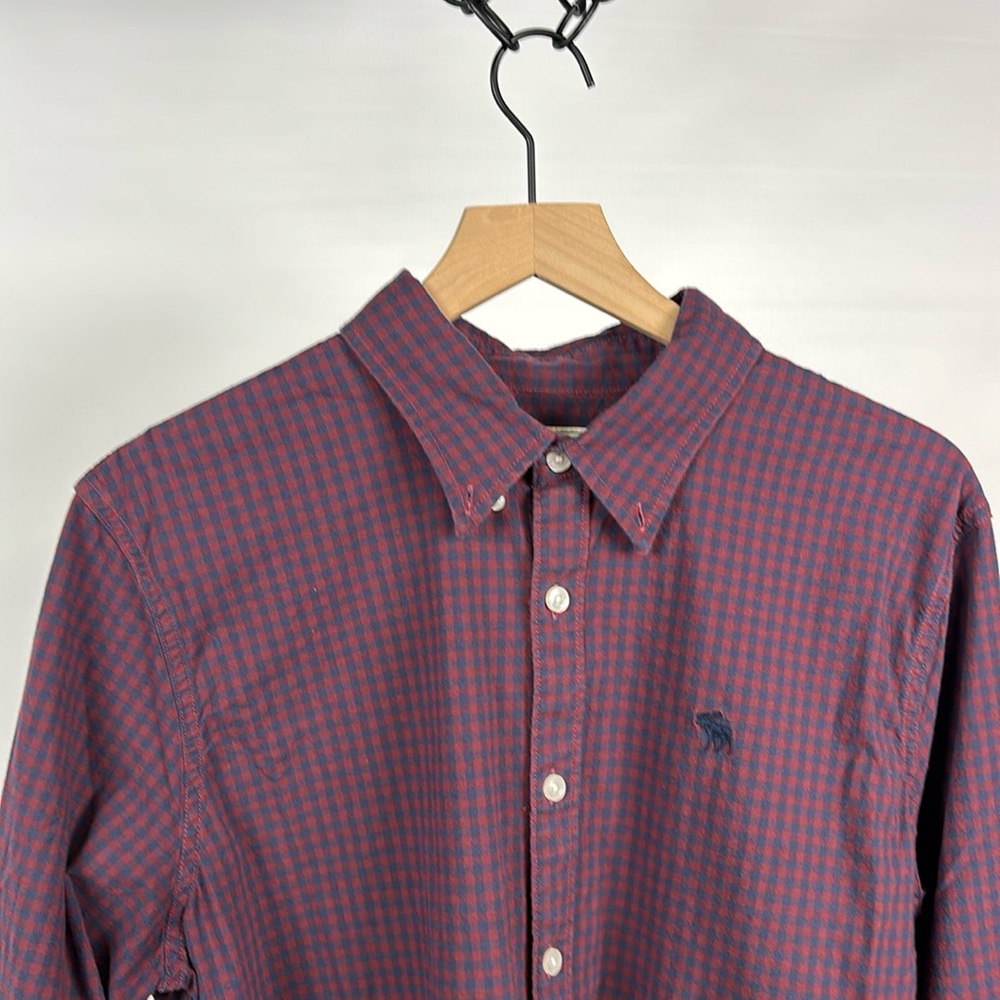 Abercrombie & Fitch Plaid Button-Down Long Sleeve Shirt - XL
